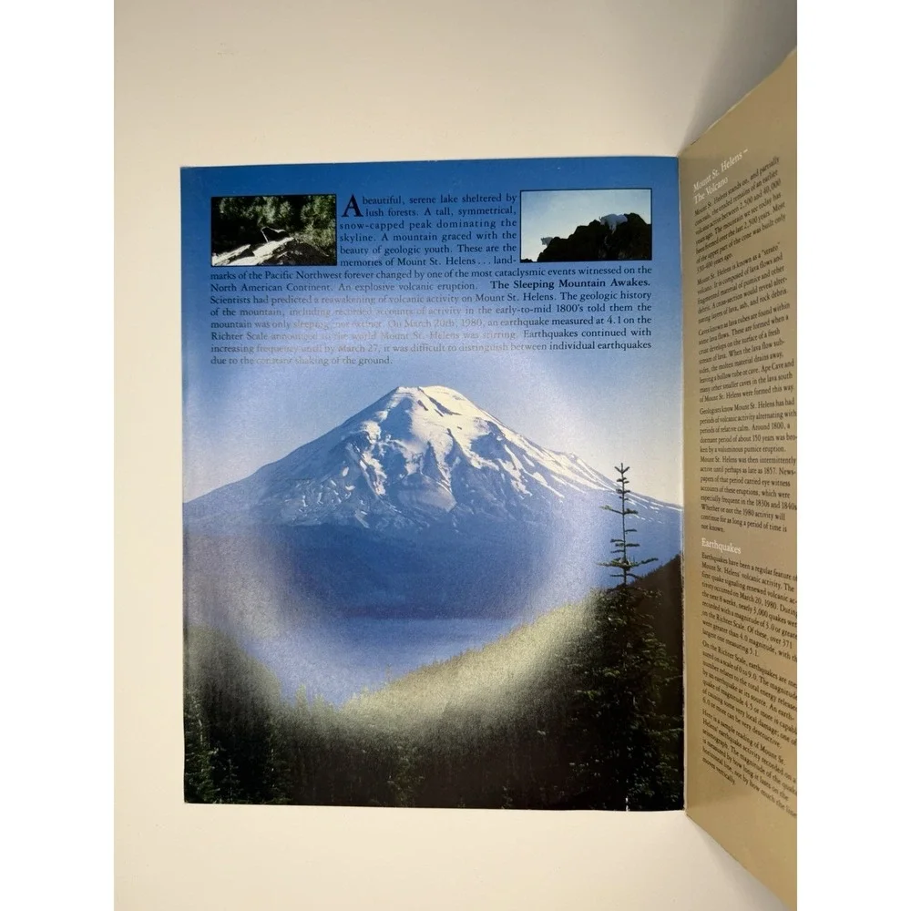 Mount St. Helens Booklet Paperback USDA Forest Service Volcanoes Vintage